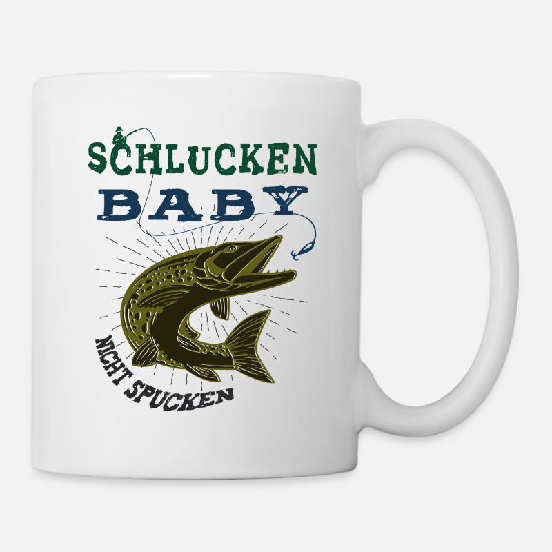 Hecht Angeln - Tasse - Weiß