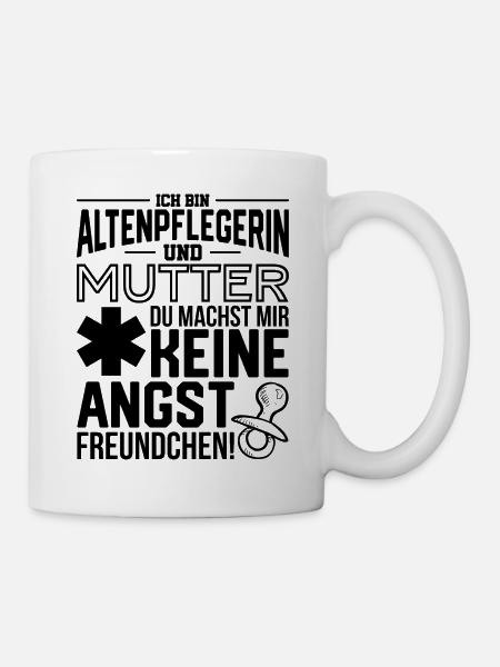 Altenpflegerin und Mama - Tasse - Weiß