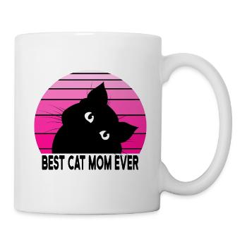 Katzen Mama - Tasse - Weiß - Rechts