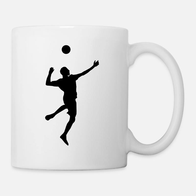 Volley-ball Faustball Smash Silhouette Beach Volley - Mug blanc - blanc