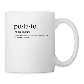 Potato Méditation Patate Divan Meditato - Mug blanc - blanc - Droite