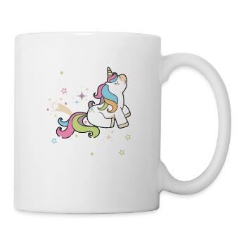 Mir Egal Ich Bin Ein Einhorn Fabelwesen, Geschenk - Tasse - Weiß - Rechts