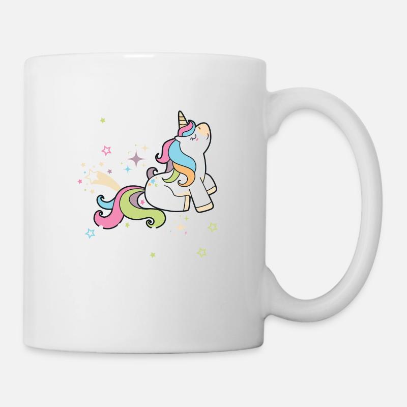 Mir Egal Ich Bin Ein Einhorn Fabelwesen, Geschenk - Tasse - Weiß