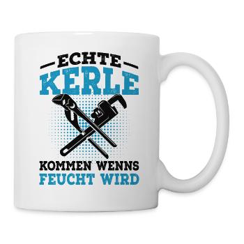 Klempner - Tasse - Weiß - Rechts