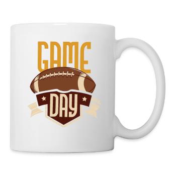 Football Game Day Funny Team Sports Football Lover - Tasse - Weiß - Rechts