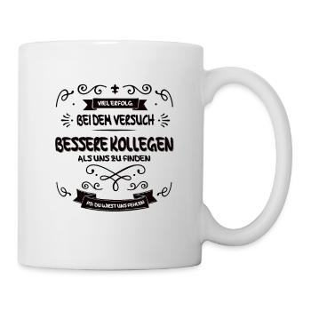 PS du wirst uns fehlen schwarz - Tasse - Weiß - Rechts