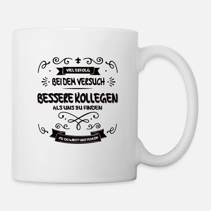 PS du wirst uns fehlen schwarz - Tasse - Weiß