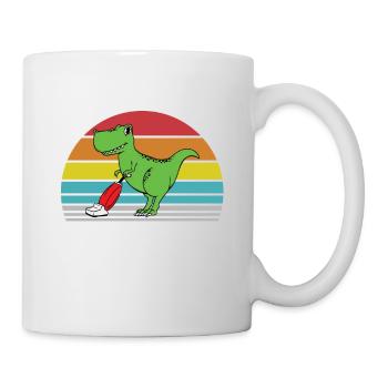 Tyranno Saugus Rex retro - Tasse - Weiß - Rechts