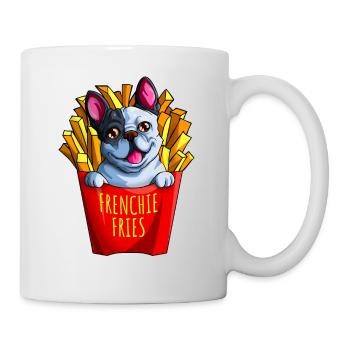 Frenchie Fries Fanatics Funny French Bulldog - Mug - white - Right