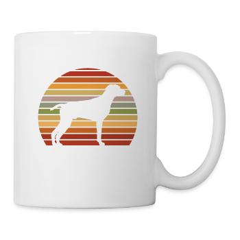 Deutsch Kurzhaar Grafik Vorstehhund Geschenk - Tasse - Weiß - Rechts