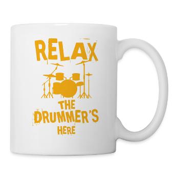 DRUMMER gift drums for THE drummer - Mug - white - Right
