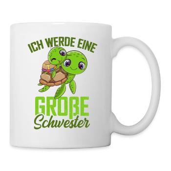 Große Schwester Schildkröte - Tasse - Weiß - Rechts