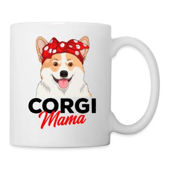 Corgi - Tasse - Weiß - Rechts