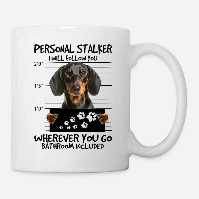 dachshund - Mug - white