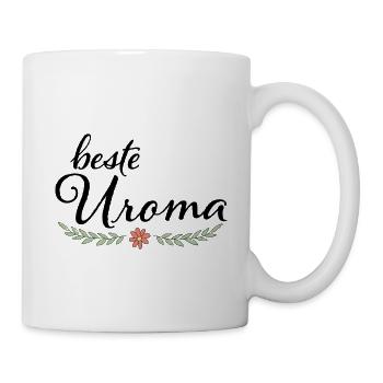 Beste Uroma Geschenk für die liebste Uroma - Tasse - Weiß - Rechts