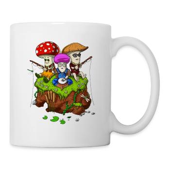 Hippie Zauberpilze - Tasse - Weiß - Rechts