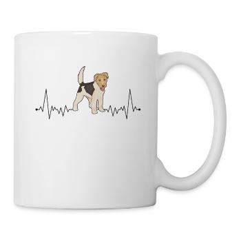 Fox terrier heartbeat wirehaired fox terrier - Mug - white - Right