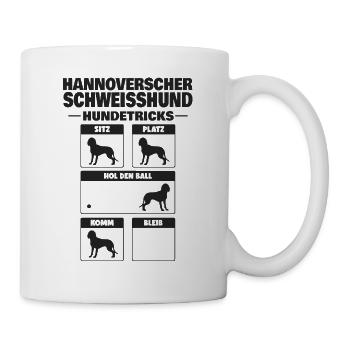 Hannoverscher Schweisshund Hundetricks Jagdhund - Tasse - Weiß - Rechts