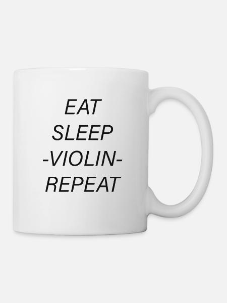 Violine violin - Tasse - Weiß