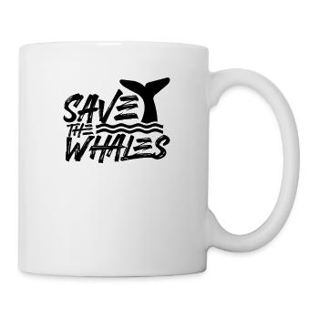 Sauvez les baleines Baleines Sauveteurs Chasse à la baleine - Mug blanc - blanc - Droite