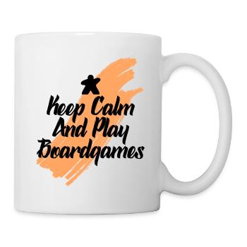 keep calm and play board games - Mug - white - Right