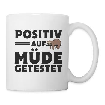 Faultier - Tasse - Weiß - Rechts