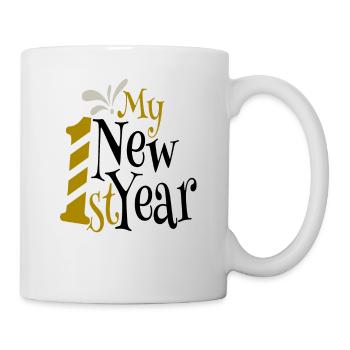 My first New Year-gift idea for baby boys or girls - Mug - white - Right