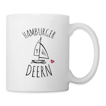 Sailboat Hamburger Deern - Mug - white - Right