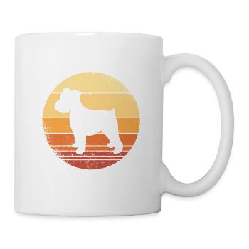 Miniature Schnauzer graphic family dog gift - Mug - white - Right