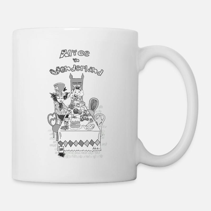 Alice im Wunderland - Tasse - Weiß