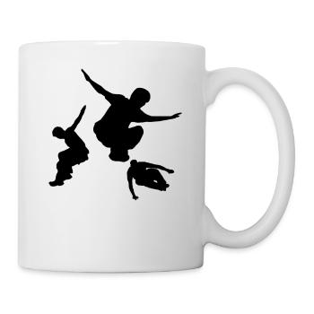 Parkour Freerunner Parcours Backflip - Mug - white - Right