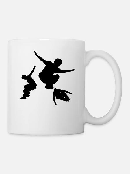 Parkour Freerunner Parcours Backflip - Tasse - Weiß
