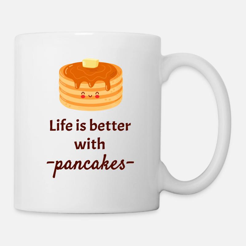 Pancakes - Tasse - Weiß