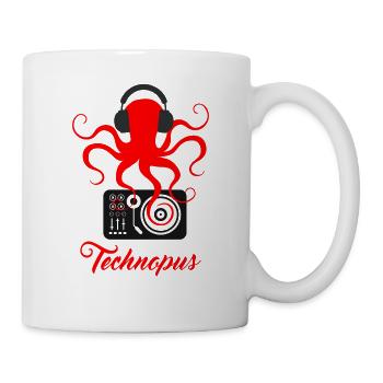 Octopus DJ - Mug - white - Right