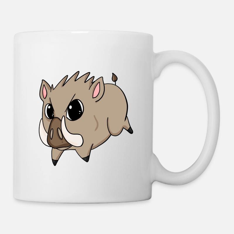 wild boar - Mug - white
