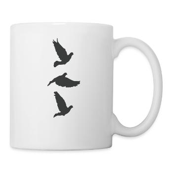 brieftaube racing pigeon - Tasse - Weiß - Rechts