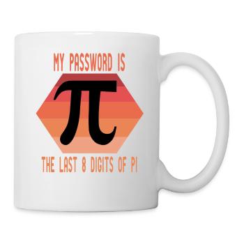 My Password Is The Last 8 Digits of Pi Vintage Mat - Mug - white - Right