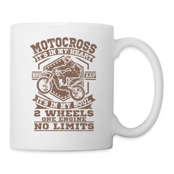 DIRT BIKE Cadeau motocross pour Moto Cross - Mug blanc - blanc - Droite