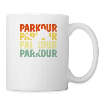 Cadeaux de sport freerunning parkour drôles - Mug blanc - blanc - Droite