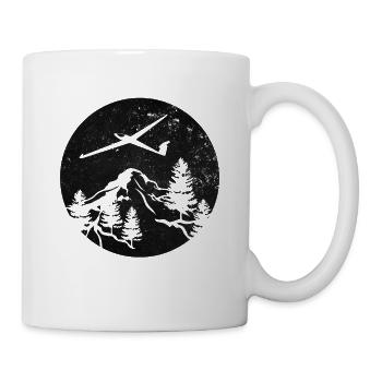 Segelflugzeug Berge - Tasse - Weiß - Rechts