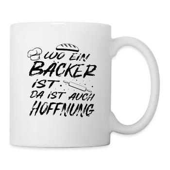 Bäcker Spruch - Tasse - Weiß - Rechts