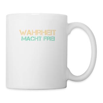 Wahrheit macht Frei Bibel lesen Wort Gottes - Tasse - Weiß - Rechts