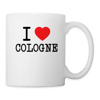 I Love Cologne I love Cologne Fan de carnaval de Cologne - Mug blanc - blanc - Droite