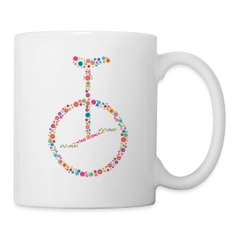Flower Unicycle - Mug - white - Right
