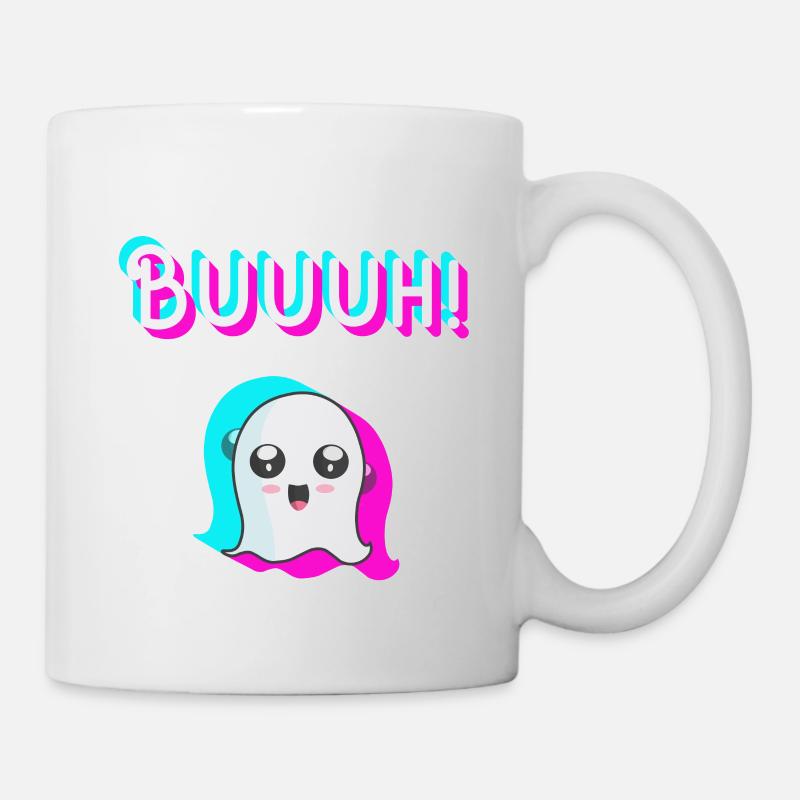 fantôme tiktok, tendance halloween - Mug blanc - blanc