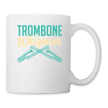 Trombone Whisperer Music Lover Marching Band Cuivres - Mug blanc - blanc - Droite