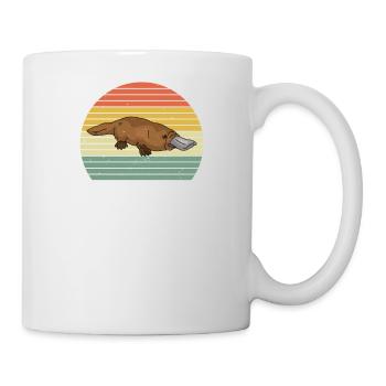 Schnabeltier Platypus Schnabelente Geschenk - Tasse - Weiß - Rechts
