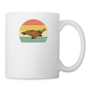 Schnabeltier Platypus Schnabelente Geschenk - Tasse - Weiß - Rechts