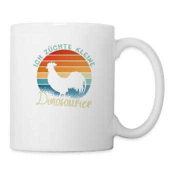 Ich züchte kleine Dinosaurier - Huhn-Liebhaber - Tasse - Weiß - Rechts