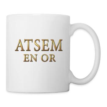 atsem en or - idée cadeau atsem maternelle - Mug blanc - blanc - Droite